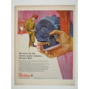 Robershaw Electric Motor Industry Protector Ad 1960s Industrial Engineering